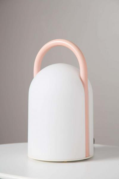  Tronconi 1980s Romolo Lanciani Tender Glass Table Lamp for Tronconi