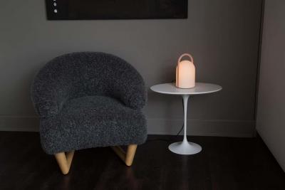  Tronconi 1980s Romolo Lanciani Tender Glass Table Lamp for Tronconi