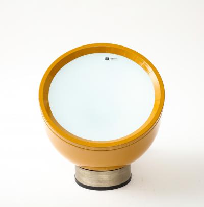  Tronconi Glass Steel and Lacquered Metal Table Lamp by Tronconi Illumiazione Italy