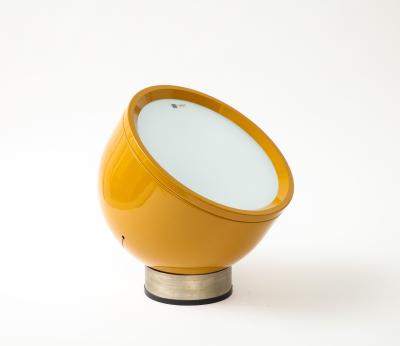  Tronconi Glass Steel and Lacquered Metal Table Lamp by Tronconi Illumiazione Italy