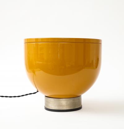  Tronconi Glass Steel and Lacquered Metal Table Lamp by Tronconi Illumiazione Italy