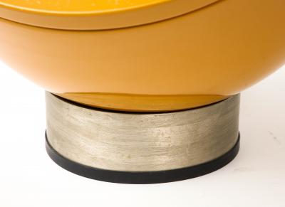  Tronconi Glass Steel and Lacquered Metal Table Lamp by Tronconi Illumiazione Italy