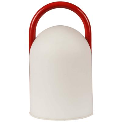  Tronconi Pair of 1980s Romolo Lanciani Tender Table Lamps for Tronconi in Red