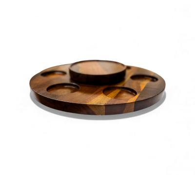  Tropic Art Brazilian Modern Lazy Susan Bowls in Rosewood Tropic Art 1970s