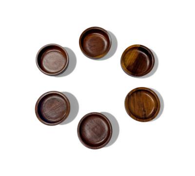  Tropic Art Brazilian Modern Lazy Susan Bowls in Rosewood Tropic Art 1970s