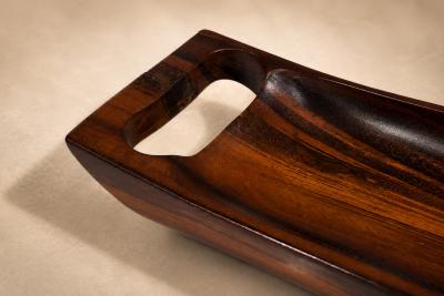  Tropic Art Sculptural Brazilian Rosewood Decorative Tray by Tropic Art 1960s Lot 686C