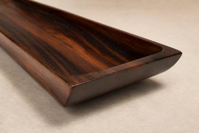  Tropic Art Sculptural Brazilian Rosewood Decorative Tray by Tropic Art 1960s Lot 686C