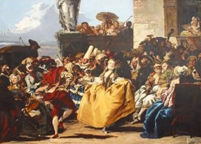  Troubetzkoy A Painting The Minuet With A Couple Dancing
