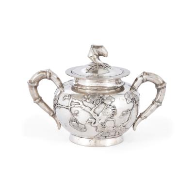  Tuck Chang Co Silver Chinese Export tea and coffee service by Tuck Chang Co Shanghai