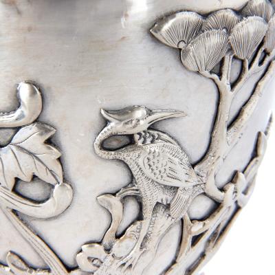  Tuck Chang Co Silver Chinese Export tea and coffee service by Tuck Chang Co Shanghai