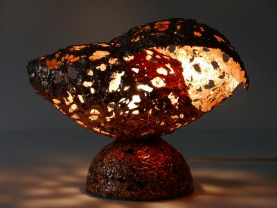  Tukiainen Aimo Ossi Kalevi Tukiainen Aimo Ossi Kalevi Table Lamp Sea Shell for Oy Moonlight Finnland 1970s