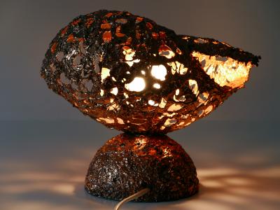  Tukiainen Aimo Ossi Kalevi Tukiainen Aimo Ossi Kalevi Table Lamp Sea Shell for Oy Moonlight Finnland 1970s