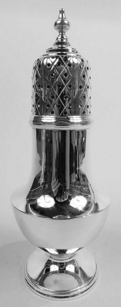  Tuttle Antique Tuttle Edwardian Georgian Sterling Silver Sugar Caster