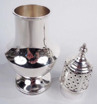  Tuttle Antique Tuttle Edwardian Georgian Sterling Silver Sugar Caster