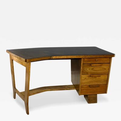  ULUV Kr sn jizba c1937 Kr sn Jizba asymmetrical cubist oakwood desk Czech