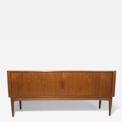  Uldum Mobelfabrik Uldum M belfabrik Johannes Andersen Teak Credenza with Sculpted Pulls