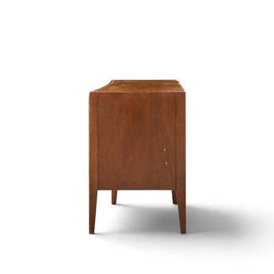  Unagusta Forward Furniture Unagusta Mid Century Walnut Curved Nightstands Pair