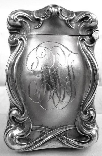  Unger Bros Unger Bros Art Nouveau Loves Me Loves Me Not Daisy Match Safe