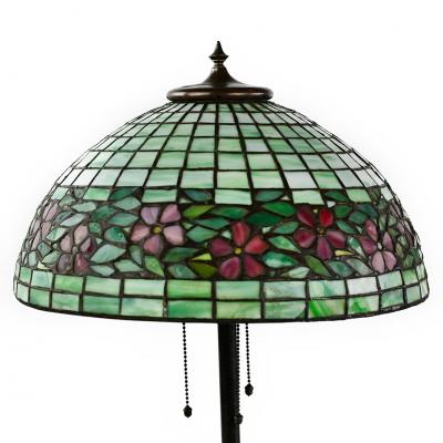  Unique Art Glass Metal Company Antique Unique Art Glass Metal Co Periwinkle Table Lamp