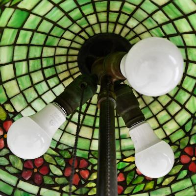  Unique Art Glass Metal Company Antique Unique Art Glass Metal Co Periwinkle Table Lamp