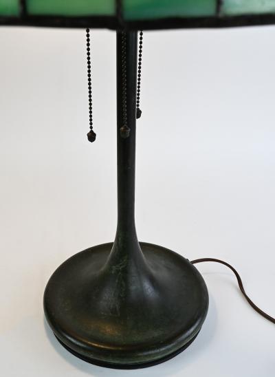  Unique Art Glass Metal Company Antique Unique Art Glass Metal Co Periwinkle Table Lamp