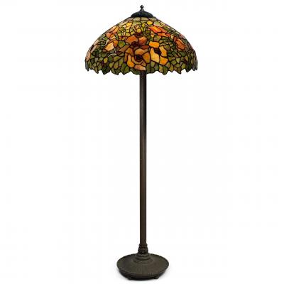  Unique Art Glass Metal Company POPPY by Unique Art Glass Metal Co Floor Lamp Early 20th Century