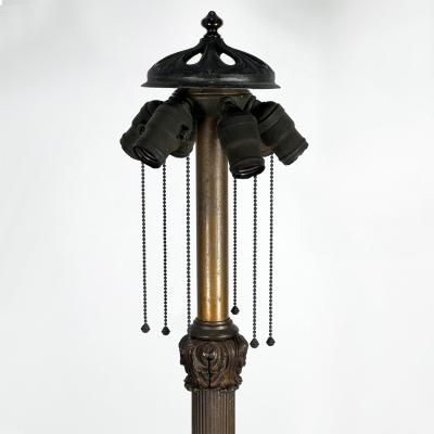  Unique Art Glass Metal Company POPPY by Unique Art Glass Metal Co Floor Lamp Early 20th Century