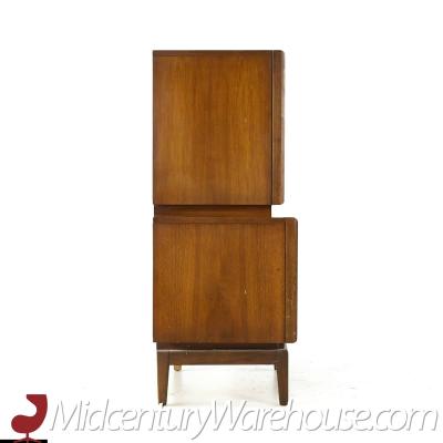  United Furniture Corporation United Diamond Mid Century Walnut Highboy Dresser