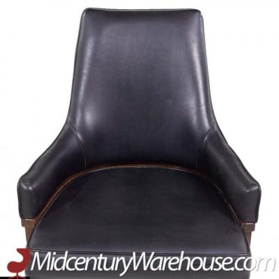  United Furniture Corporation United Furniture Mid Century Walnut Tiki Dining Chairs Set of 6