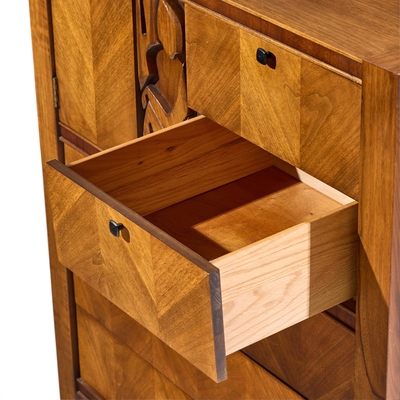  United Furniture Corporation United Tiki Mid Century Gentlemans Chest