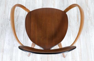  United States Navy U S Navy Mid Century Modern Pretzel Armchair by Norman Cherner for Plycraft