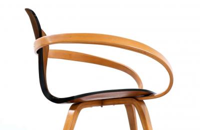  United States Navy U S Navy Mid Century Modern Pretzel Armchair by Norman Cherner for Plycraft