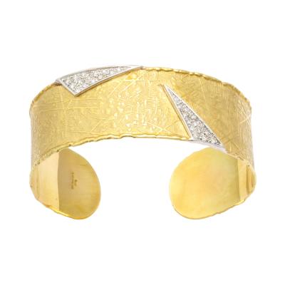  UnoAErre 18 kt UnoARerre Diamond Cuff