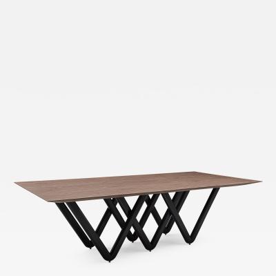  Uultis Design Dablio Dining Table in Walnut and Black