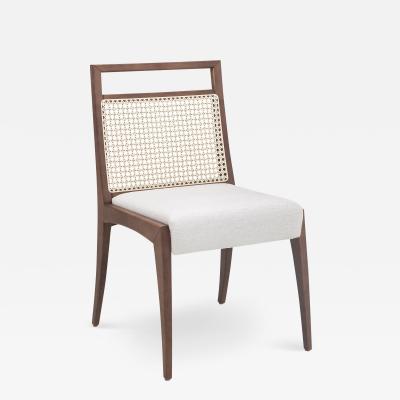  Uultis Design Sotto Cane Back Dining Chair in Walnut set of 2