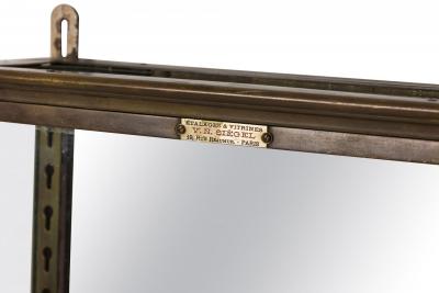  V N Siegel V N Siegel French Victorian Bronze Glass Wall Mount Vitrine