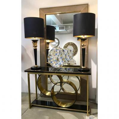  V v Glass Contemporary Italian Blue Pink Yellow Copper Murano Art Glass Mosaic Centerpiece