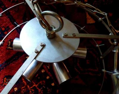  VEB Leuchten 1 of 16 Oversized German Ballroom Chandelier Germany 1960s 1970s