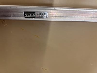  VECA Italian Vanity or Entryway Mirror With Murano Sconces 1960s Veca