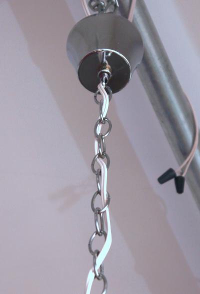  VECA Mid Century Modern Green Tint Glass Pendant by VECA Italy 1960
