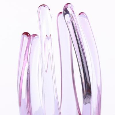  Val St Lambert Val Saint Lambert A red glass Splash vase by Val Saint Lambert Belgium C 1950 