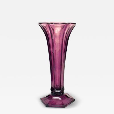  Val St Lambert Val Saint Lambert Art Deco Amethyst Glass Vase