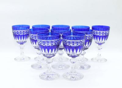  Val St Lambert Val Saint Lambert Cut Crystal Barware Tableware Service 12 People