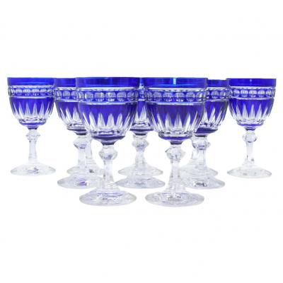  Val St Lambert Val Saint Lambert Cut Crystal Barware Tableware Service 12 People
