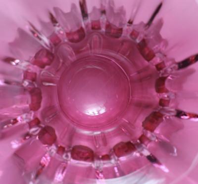  Val St Lambert Val Saint Lambert Pinkish red Blown Glass Vase by Val St Lambert 1970 Belgium