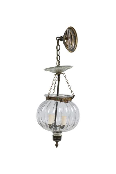  Val St Lambert Val Saint Lambert Val Saint Lambert Belgian 20th Century 3 light Bell Jar Chandelier