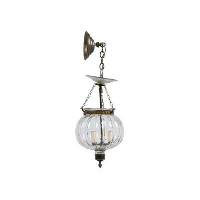  Val St Lambert Val Saint Lambert Val Saint Lambert Belgian 20th Century 3 light Bell Jar Chandelier