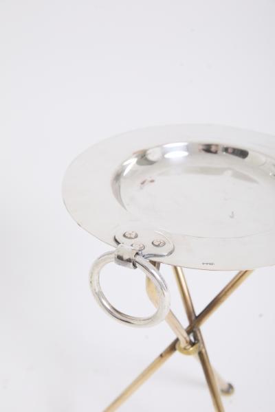  Valenti Pair of Silvered Side Tables