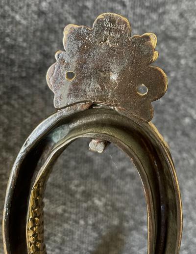  Valenti Spain Pair of Gilt Bronze and Brass Knot Sconces by Valenti Spain 1980s