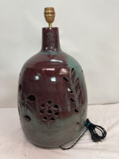  Vallauris 1970s Huge studio pottery lamp from Vallauris